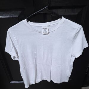PINK Victoria's Secret White Crop Top